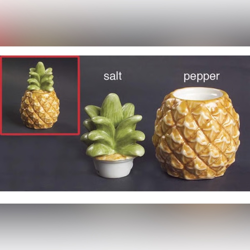 Lenox British Colonial Stackable Pineapple Salt and Pepper Shakers Vintage NIB